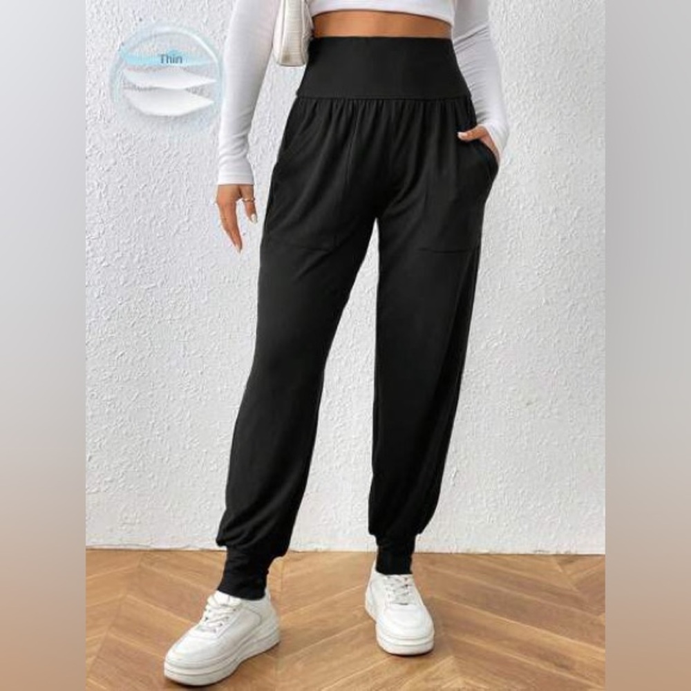 Stretch Black Joggers